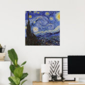Poster Nuit étoilée par Vincent Willem van Gogh (Bureau à domicile)