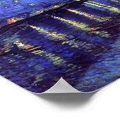 Poster Nuit étoilée sur le Rhône (Coin)