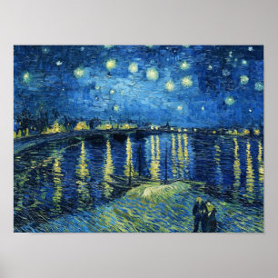 Poster Nuit étoilée sur le Rhône Vincent van Gogh