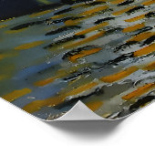 Poster Nuit étoilée sur le Rhône - Vincent van Gogh (Coin)