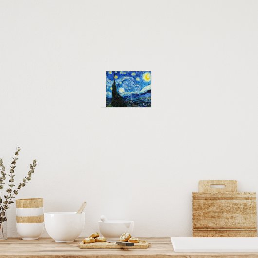 Poster Nuit étoilée Vincent Van Gogh Paysage Art (Cuisine)