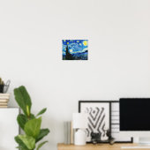 Poster Nuit étoilée Vincent Van Gogh Paysage Art (Bureau à domicile)