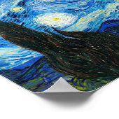 Poster Nuit étoilée Vincent Van Gogh Paysage Art (Coin)