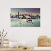 Poster NUIT FROIDE D'HIVER par SHARON SHARPE (Cuisine)