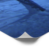 Poster Nuit hivernale neige (Coin)