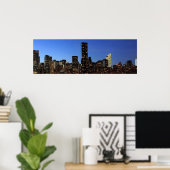 Poster Nuit Manhattan à New York (Bureau à domicile)