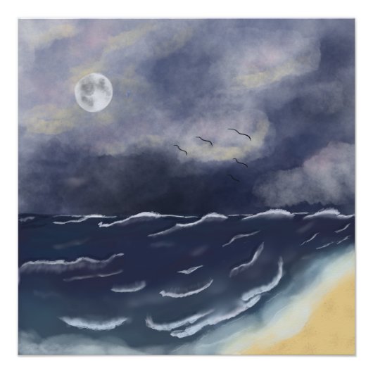 Poster Nuit orageuse (Devant)