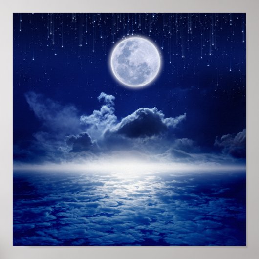 Poster Nuit pleine lune (Devant)