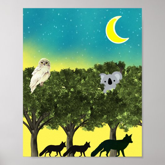 Poster Nuit Safari (Devant)