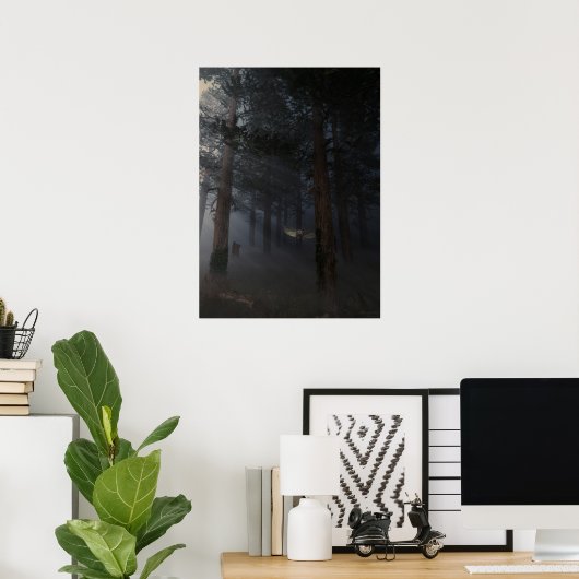 Poster Nuit silencieuse (Bureau à domicile)