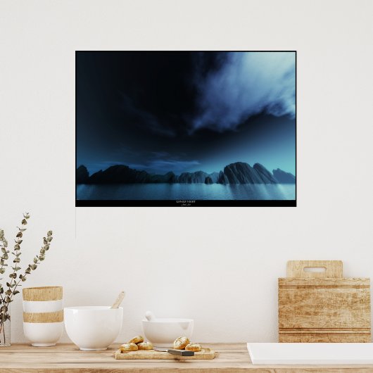 Poster Nuit solitaire (Cuisine)