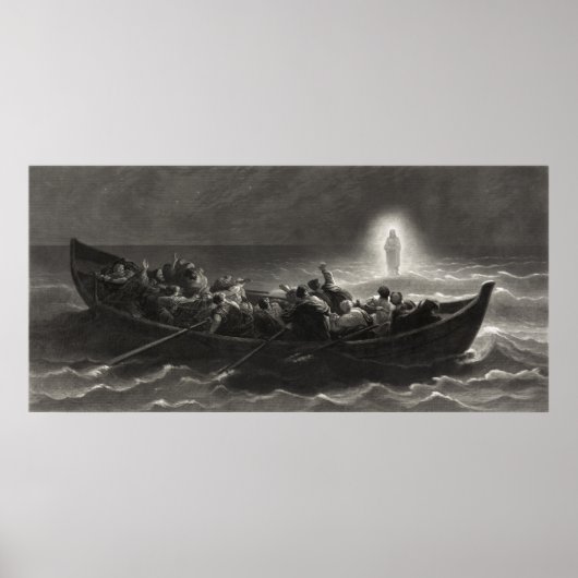 Poster "Nuit sur la mer de Galilée" (Devant)