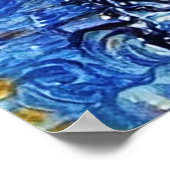 Poster Nuit Van Gogh Starry - White Christmas Tree Poste (Coin)