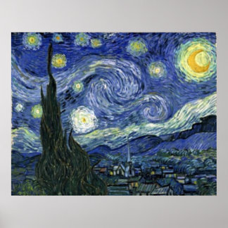 Poster Nuit VanGogh Starry