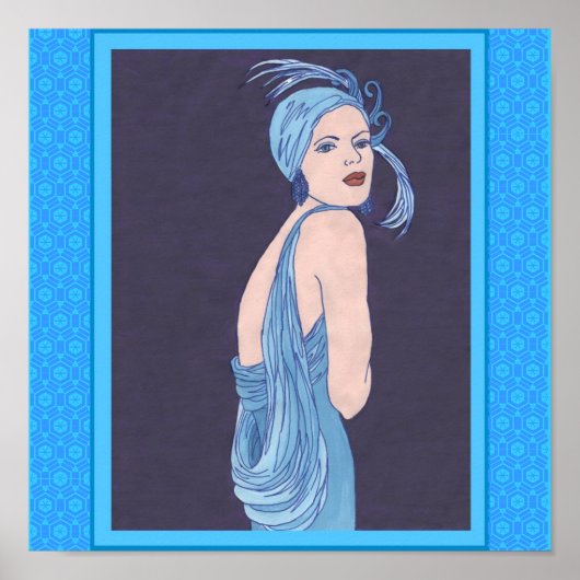 Poster Nuit violette profonde (Devant)