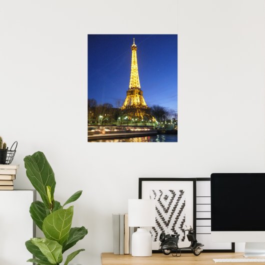 Poster Nuits à Paris (Bureau à domicile)