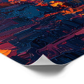 Poster Nuits de Barcelone - Réflexions de la Sagrada Fami (Coin)