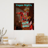 Poster Nuits du centre-ville de Las Vegas (Cuisine)