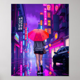Poster Nuits du Nouvel An : Soirée pluvieuse dans la vill