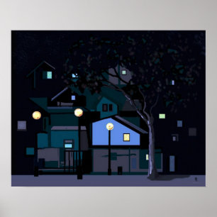 Poster nuits en ville