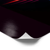 Poster Nuits Néon Illustration Miami Serpent Noir (Coin)