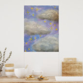 Poster nuits nuageuses (Cuisine)