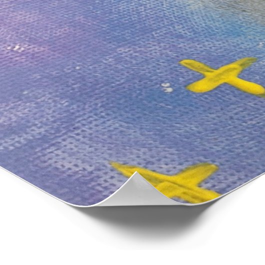 Poster nuits nuageuses (Coin)