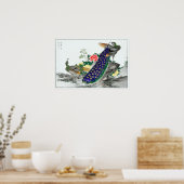 Poster Numata Kashu Peacock et Peony (Cuisine)