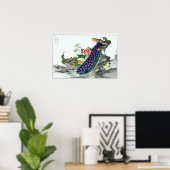 Poster Numata Kashu Peacock et Peony (Bureau à domicile)