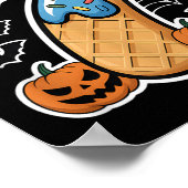 Poster Number 7 Ice Cream Seven Halloween Pumpkin Men Wom (Coin)