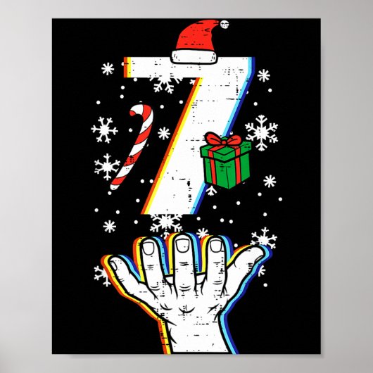 Poster Number 7 Matching 67 Meme Christmas 6 7 Xmas Men W (Devant)
