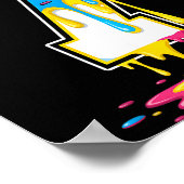 Poster Number 7 Team Srts Ice Cream Drip Matching Varsity (Coin)