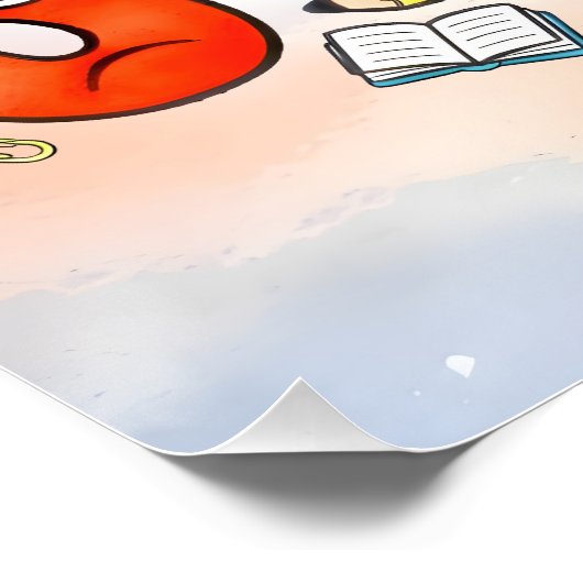 Poster Number Day Cute Calculator Math Design (Coin)