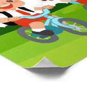 Poster Number Featuring Happy Kids (Coin)