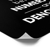 Poster Numérateur et dénominateur (Coin)