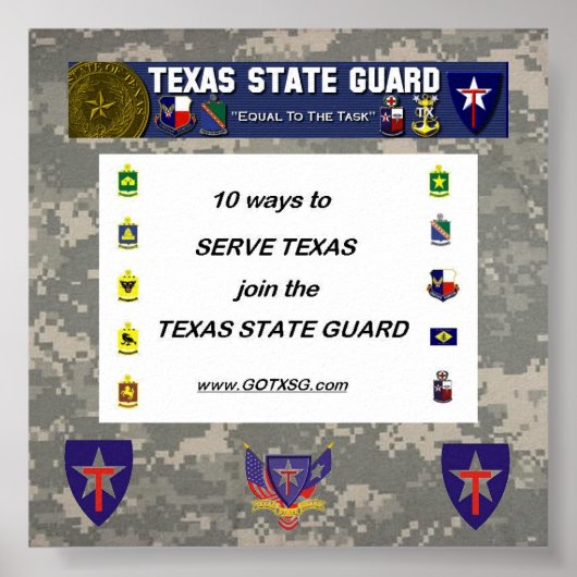 Poster numérique, 10 façons de TXSG, TXSG License plt ful (Devant)