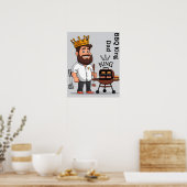 Poster numérique King of the Grill Dad (Cuisine)