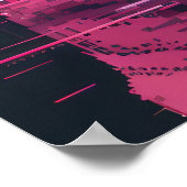 Poster numérique Panda Hacker Pixel Art Avatar (Coin)