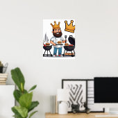 Poster numérique Pourcentage papa (Bureau à domicile)