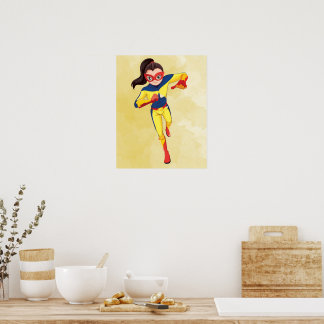 Poster numérique Superhero Kid