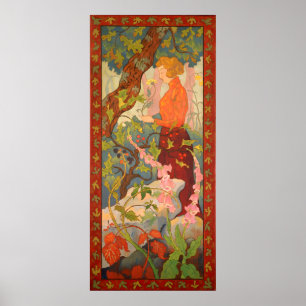 Poster "Numérique" vintage de 1899 par Paul Ranson