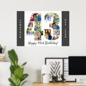 Poster Numéro 43 Collage photo pour le 43e anniversaire (Bureau à domicile)