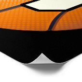 Poster Numéro 5 Basketball et joueurs (Coin)