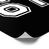Poster Numéro 67 en blanc (Coin)