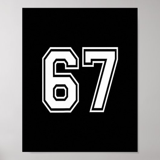 Poster Numéro 67 en blanc (Devant)