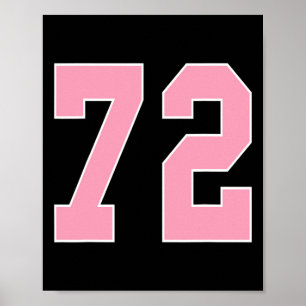 Poster Numéro 72 Pied rose Bysketbyll Cancer du sein A