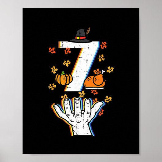 Poster Numéro 7 Correspondant 67 Meme Thanksgiving 6 7 Ho (Devant)
