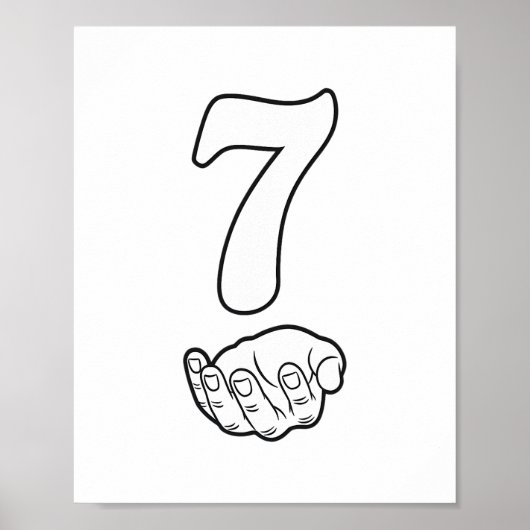 Poster Numéro 7 Drôle 67 Six Sept Mème Mains Couple Corre (Devant)