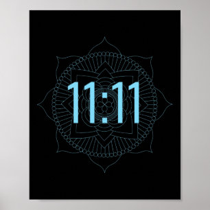 Poster Numéro d'ange 1111 Signe spirituel Auspicieux Chan