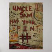 POSTER NUMÉRO DE CODE CONFIDENTIEL ONCLE SAM (Devant)